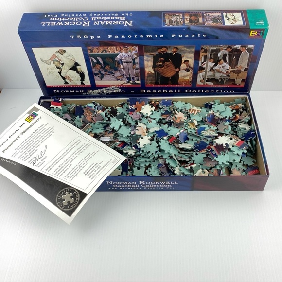 Panoramic Puzzle Norman Rockwell Baseball Jigsaw Puzzle 765 pieces - Picture 8 of 8